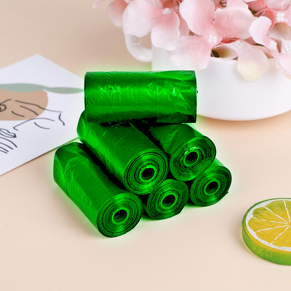 Bio-degradable Eco Friendly Garbage  Trash Bags Rolls (19 X 21) (Green)
