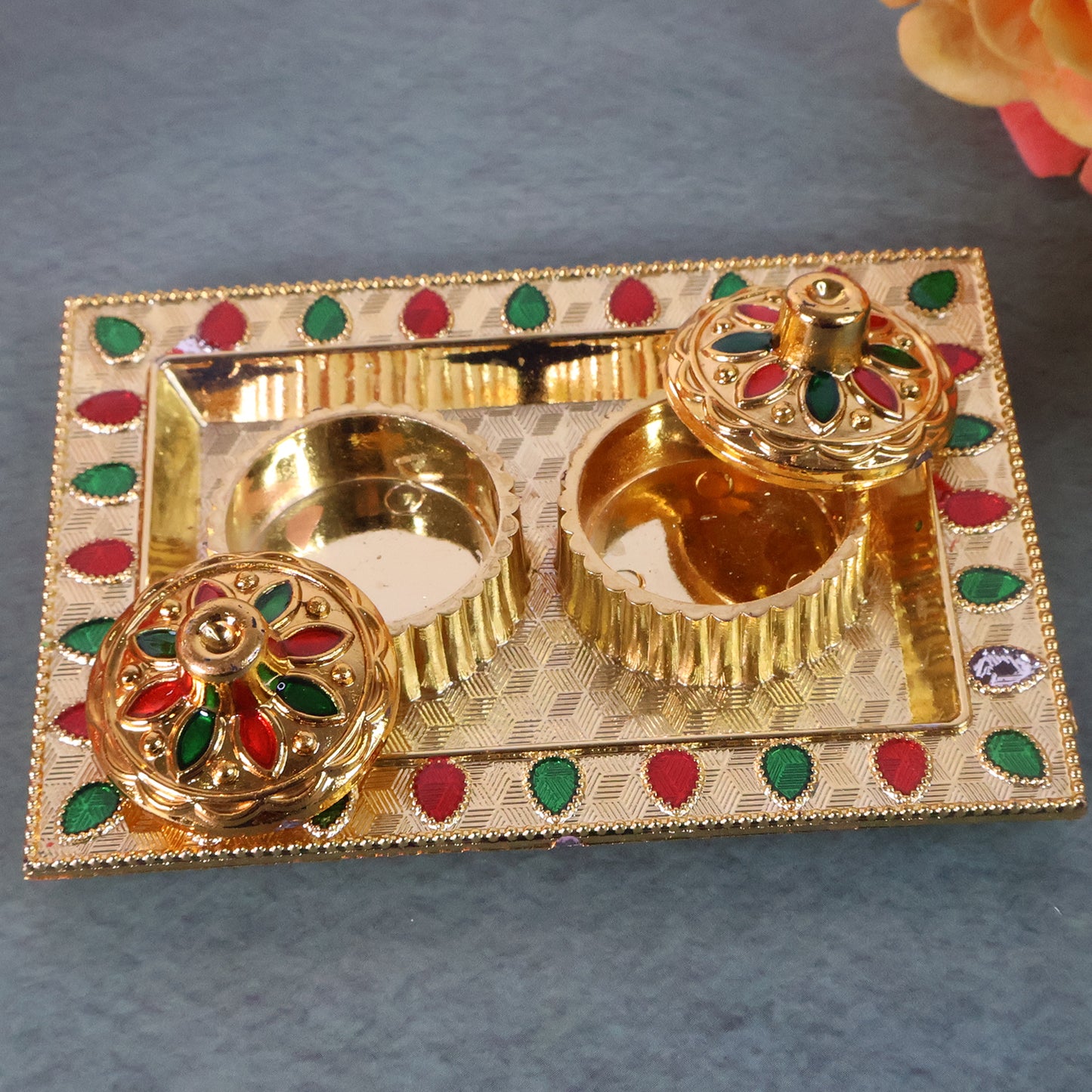 Meenakari Rolichawal Pooja - (1 Pc)