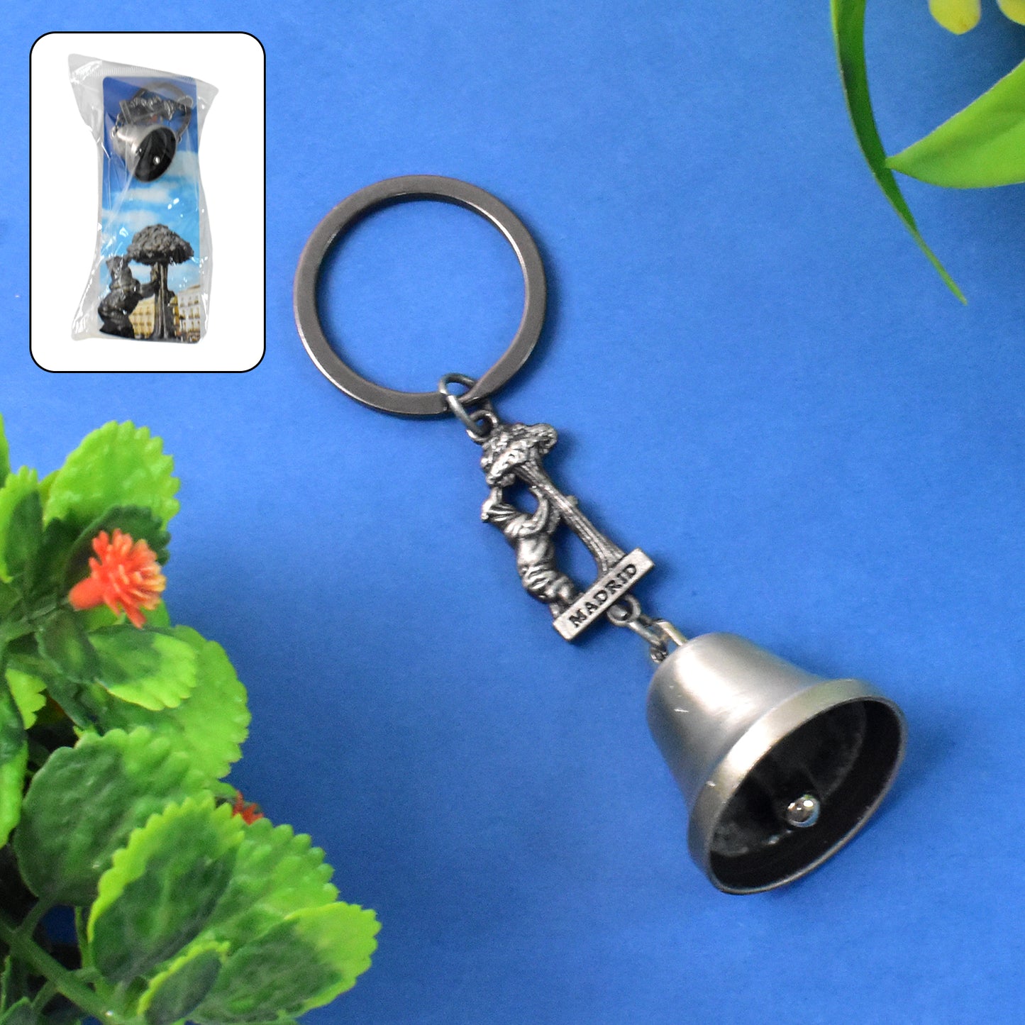 Metal Small Temple Bell Keychain Motorcycle Bell Keychain (1 Pc  Mix Color)