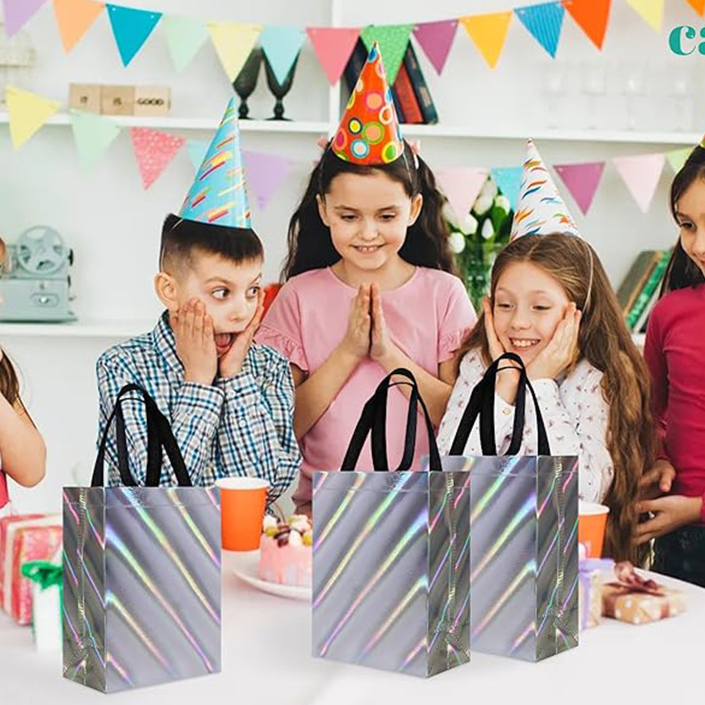 Birthday Gift Bag Reusable Party Gift Bags (1 Pc  Mix Design)