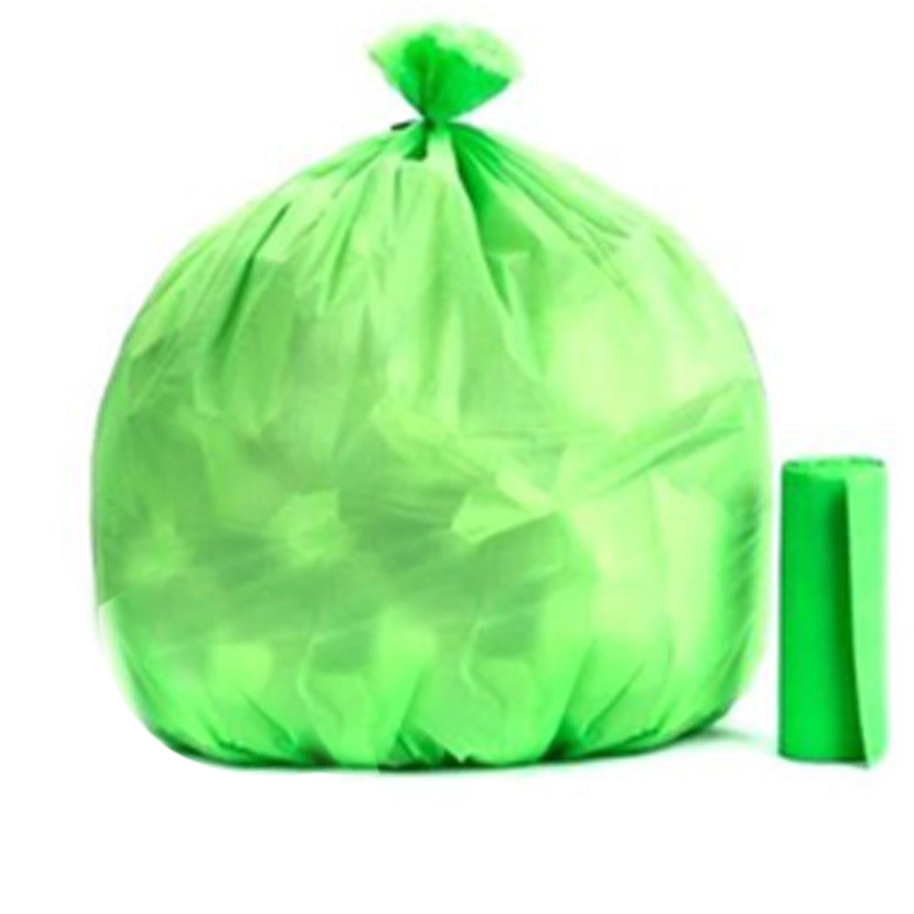Green Compostable Corn Starch Garbage Bags (17 X 19)