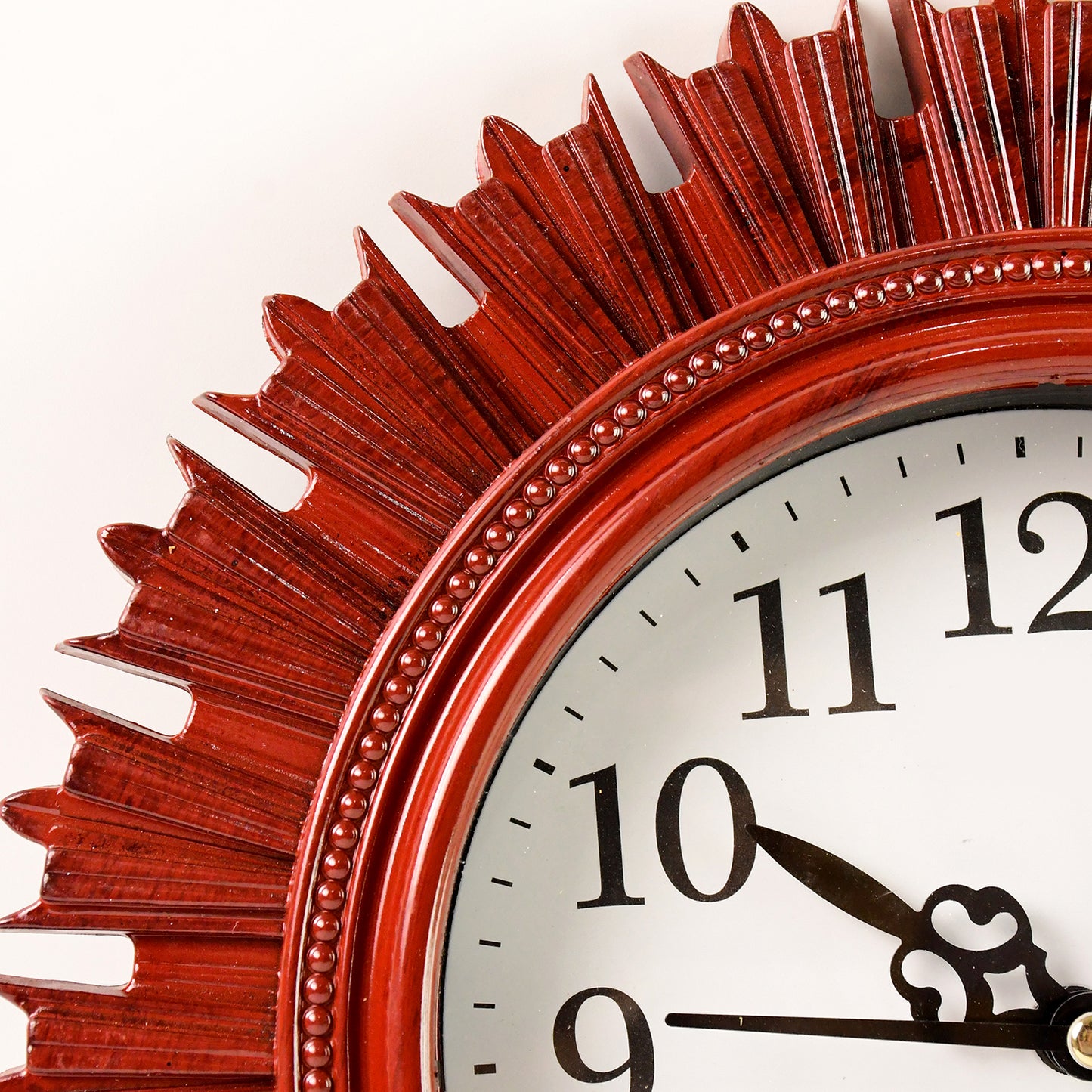 4918 Wooden Look Designer Wall Clock Plastic Decorative Latest Wall Clock Battery Operated Round Easy To Read For Roomhomekitchenbedroomofficeschool