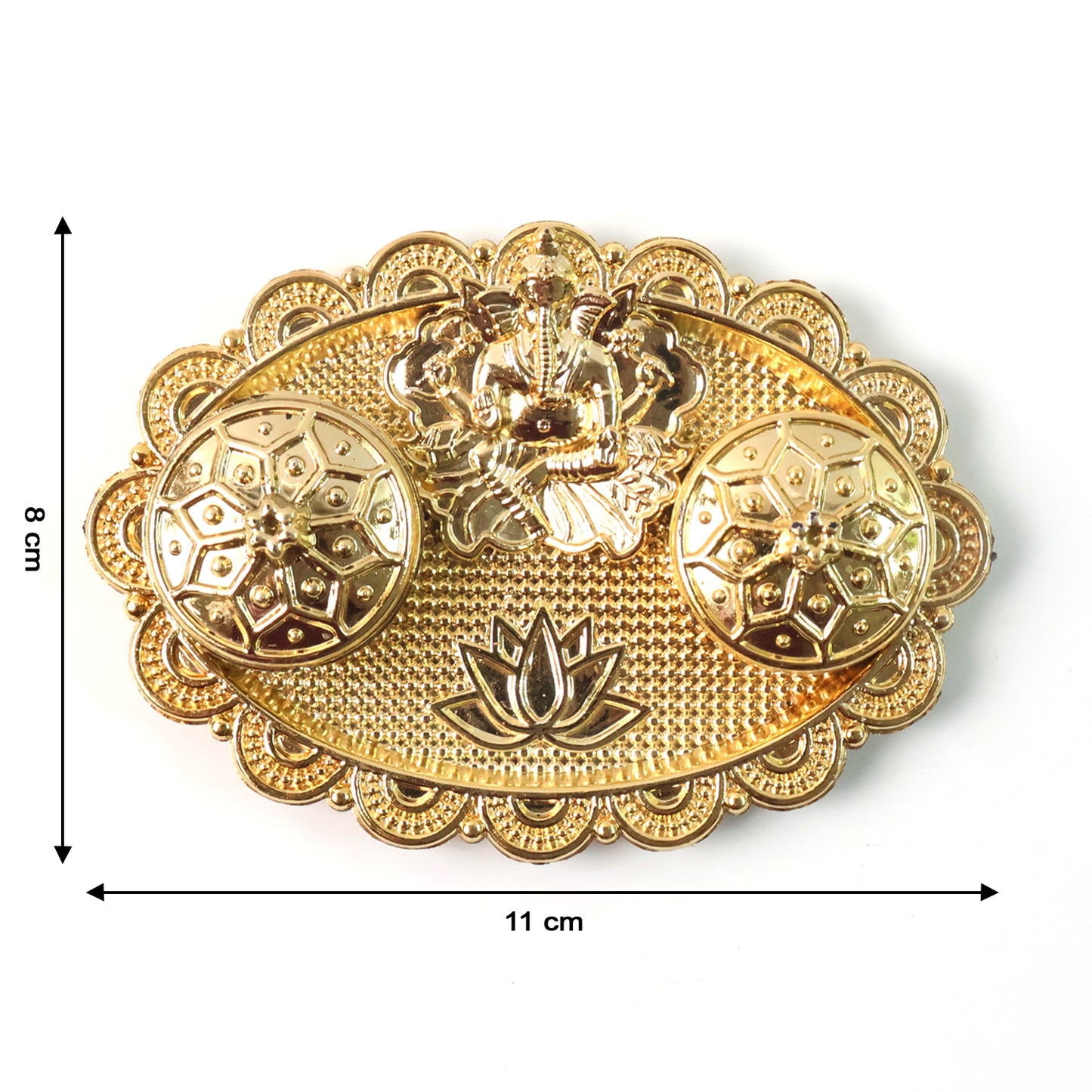 Ganesh Embossed Rolichawal Kumkum Chopra - (1 Pc)