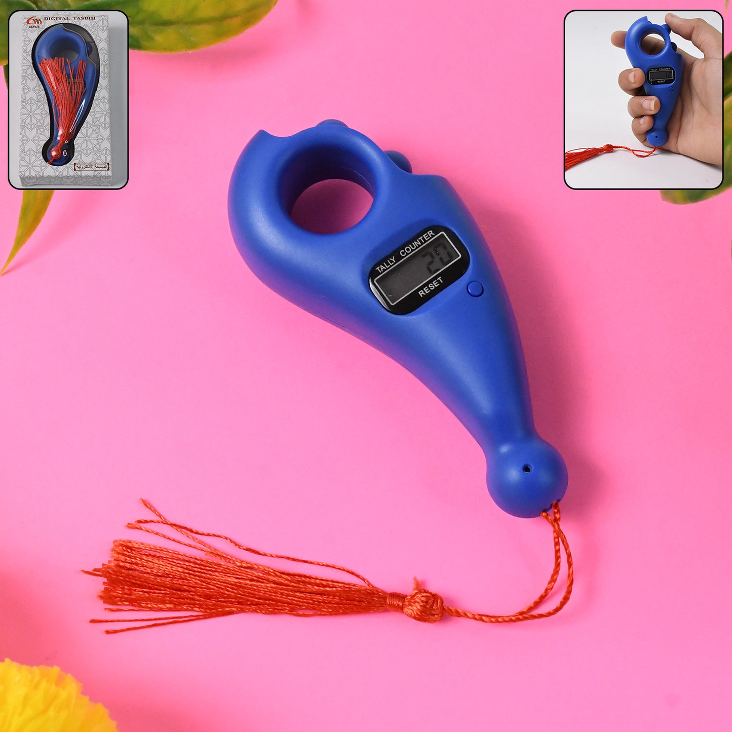 12828 Digital Tasbihtasbeeh Digital Tally Counter Wooden Religious Tally Counter Digital Beads (For Zikrnaam Jaap)