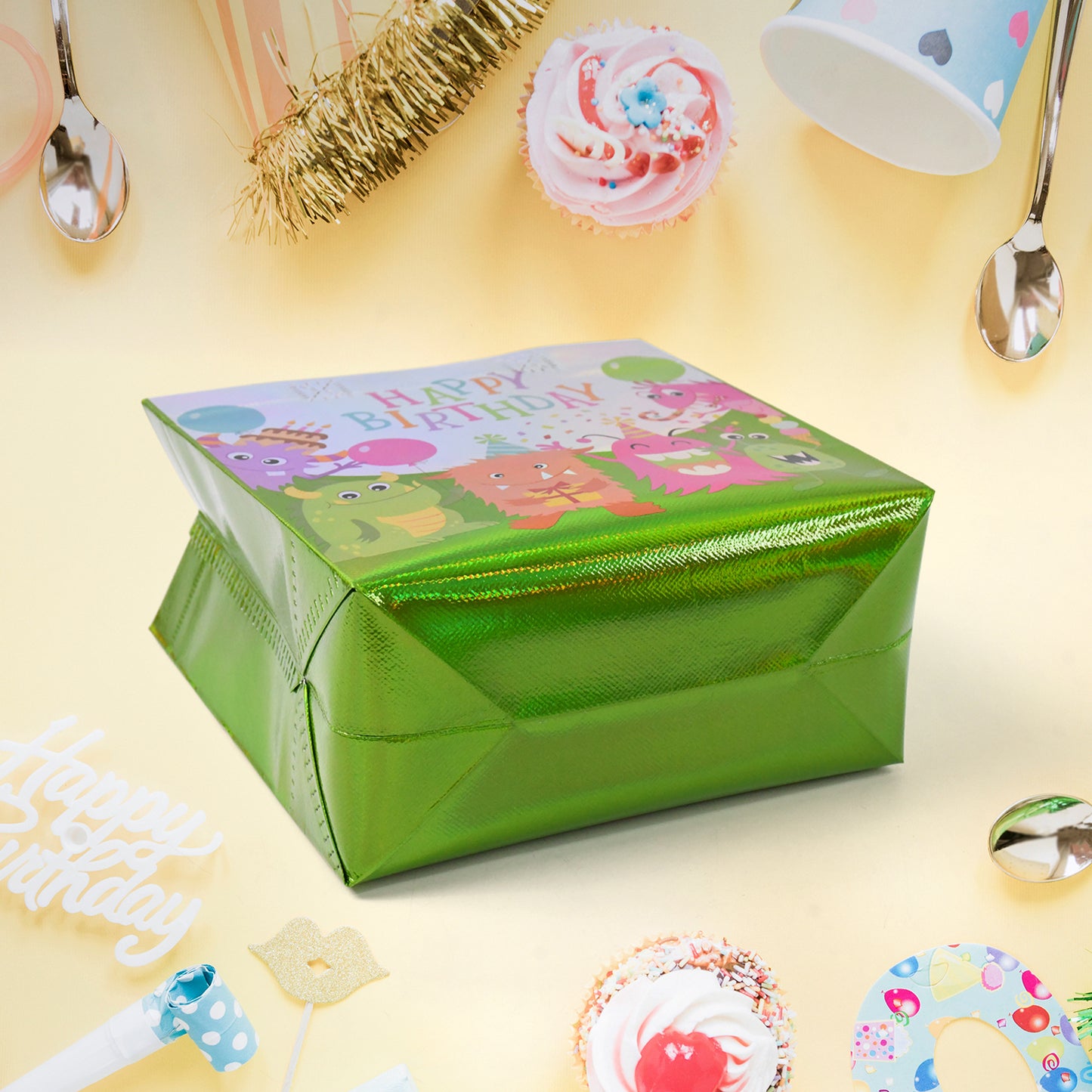 Birthday Gift Bag Reusable Party Gift Bags (1 Pc  Mix Design)