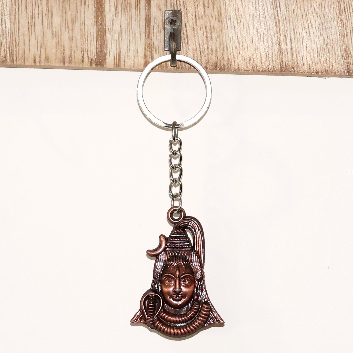 Lord Shiva Face Antique Finish Keychain (1 Pc)