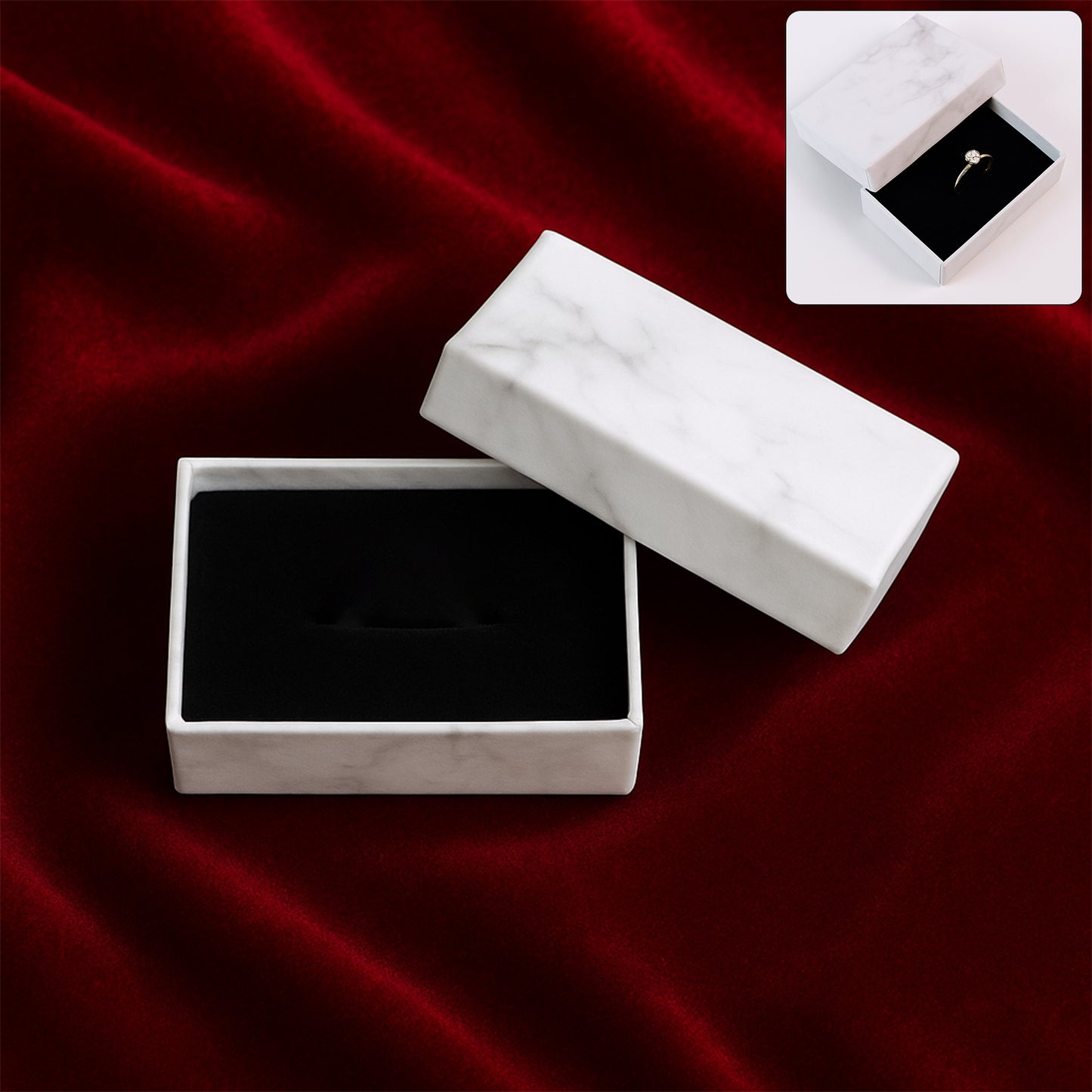 Marble Finish Empty Gift Box 8x5 Cm (1 Pc)