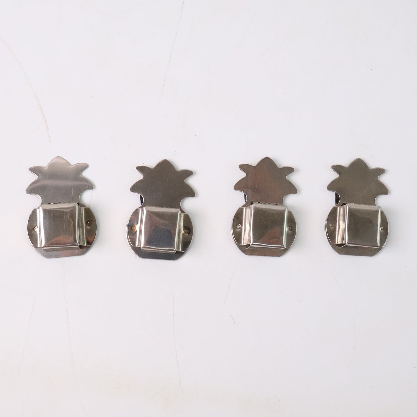 Stainless Steel Wall Mounted Hook Hanger Set (4 Pc)