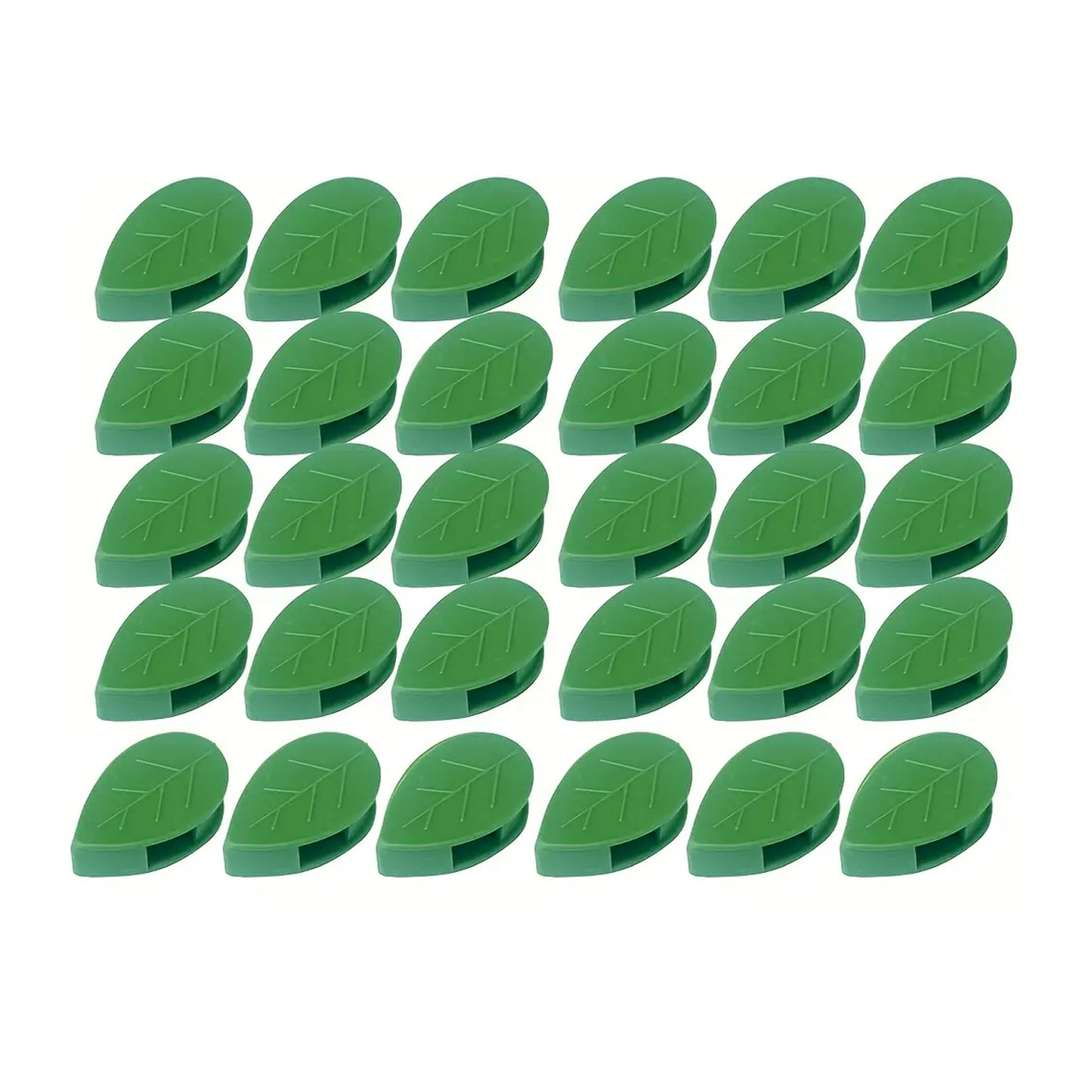0311  Plant Climbing Wall Fixture Clip Self-adhesive Hook Vines Traction Invisible Stand Green Leaf Plant Clip Garden Wall Clip Plant Support Binding Clip Plants For Indoor Outdoor Decoration (30 Pcs Set)