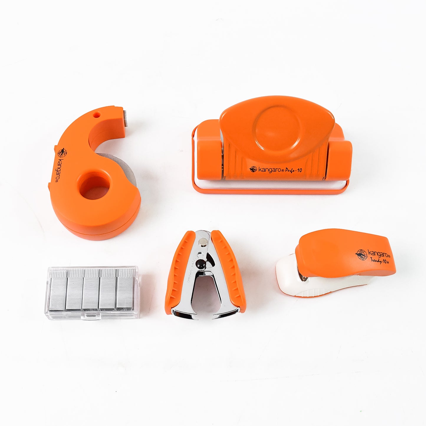 Kangaro 5-in-1 Stationery Gift Set With Stapler Staples Staple Remover Tape Dispenser