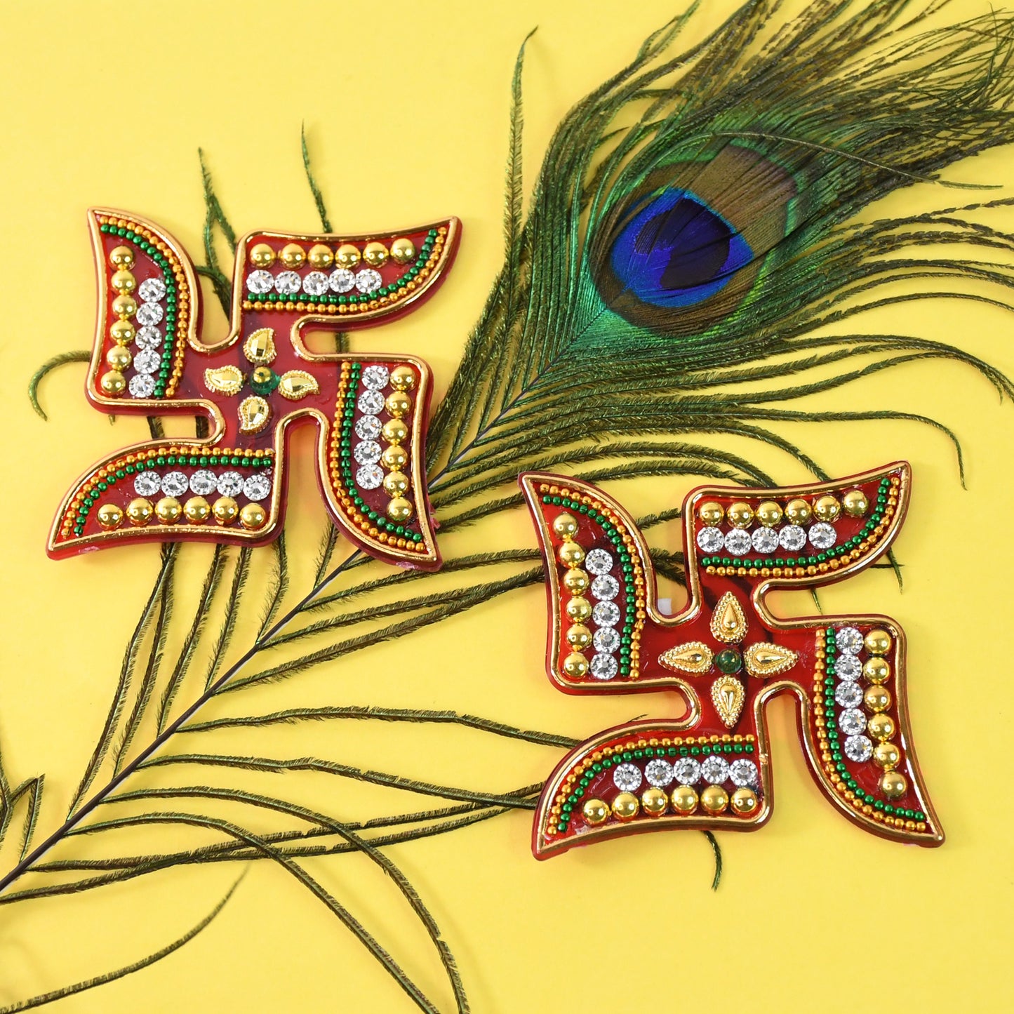 Decorative Swastik Sticker (2pc Set)